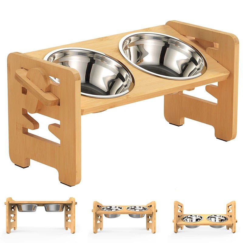 Ajustement de gamelle pour chien en bois (WoodBackâą) Palais Canin