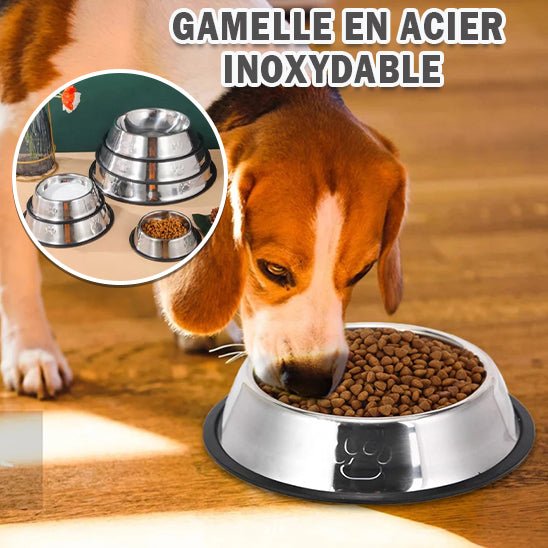 Gamelle en acier inoxydable (NoPushDogâą) Palais Canin