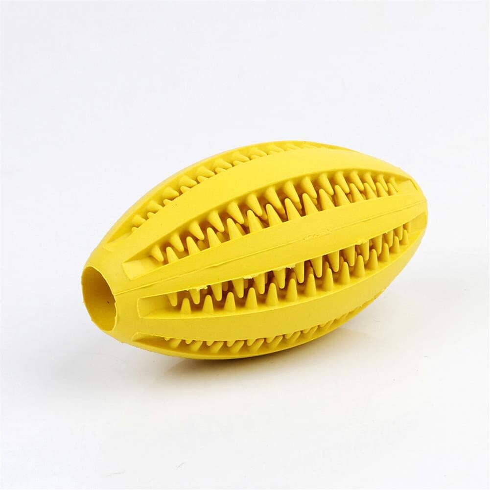 Jouet interactif pour chien jaune sur fond blanc (ChewBounceBall™) Palais Canin