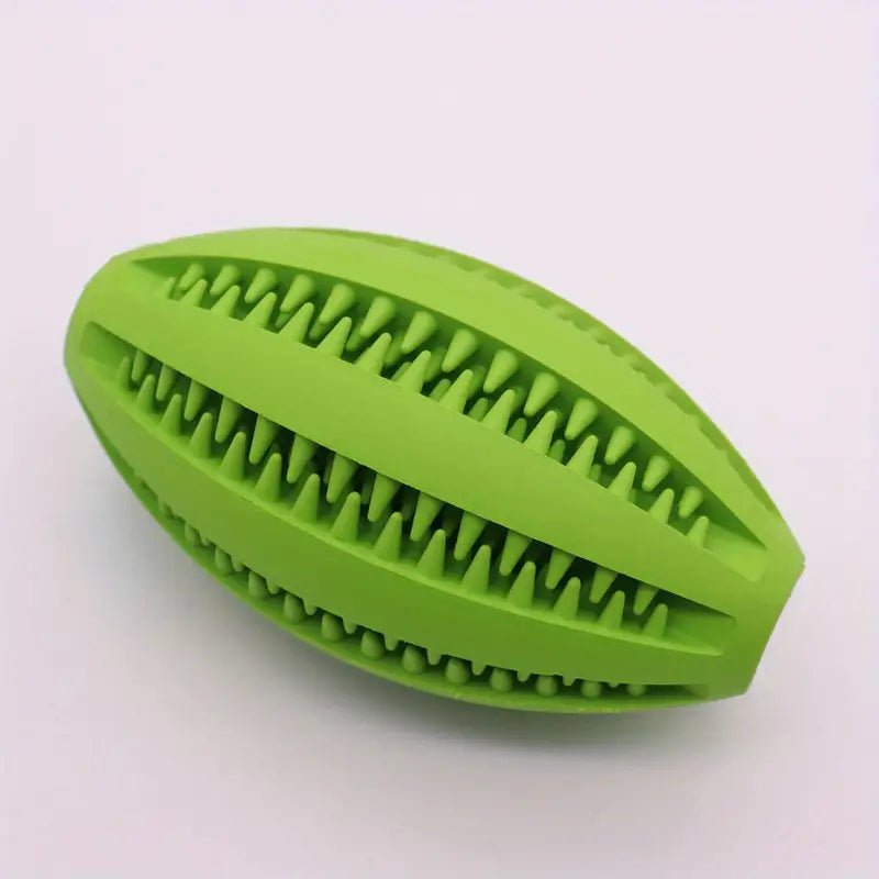 Jouet interactif pour chien vert sur fond blanc (ChewBounceBall™) Palais Canin