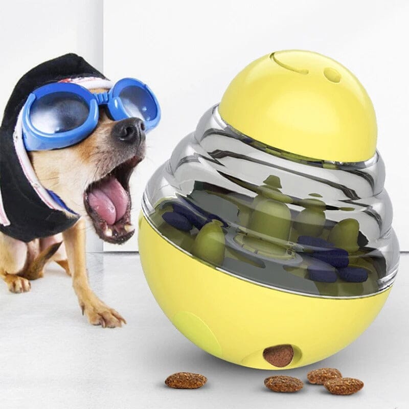 Petit chien avec jouet interactif jaune (SlowFeederDogâą) Palais Canin