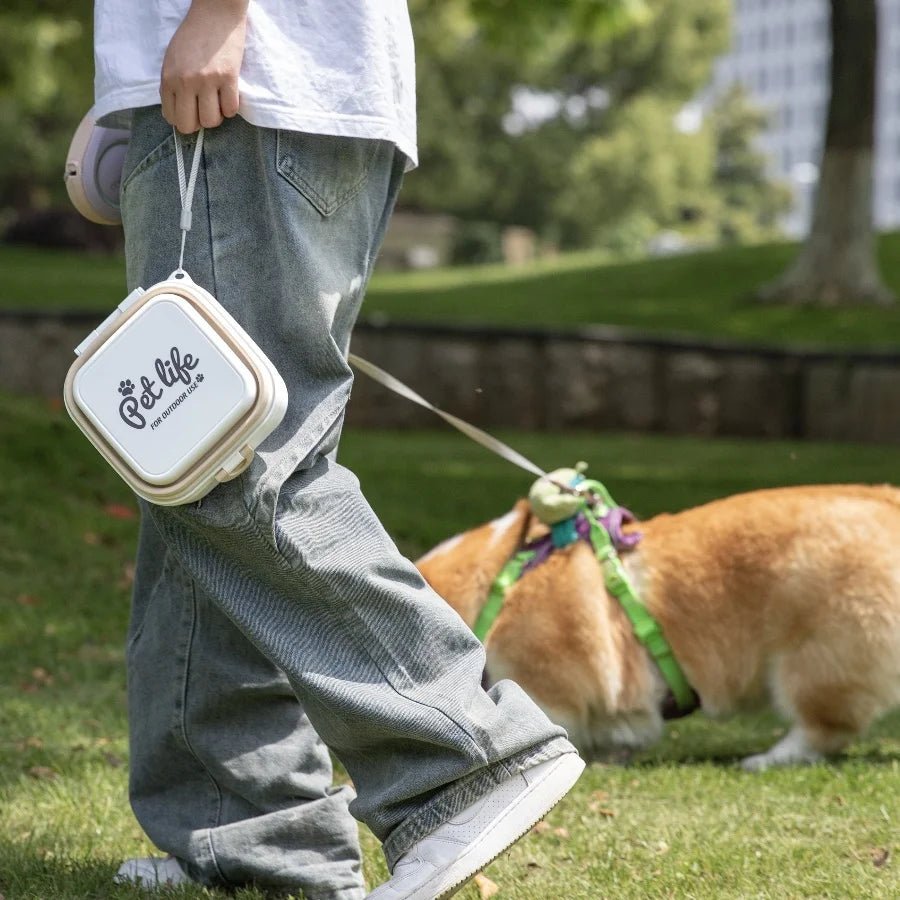 Promenade avec chien et gamelle pliable (SweetNumbingâą) Palais Canin