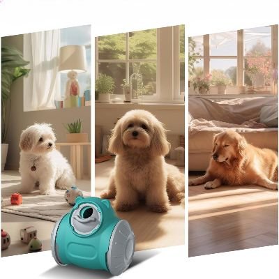 trois chien qui s'ennuit sans le jouet interactif (BrainChase™) Palais Canin