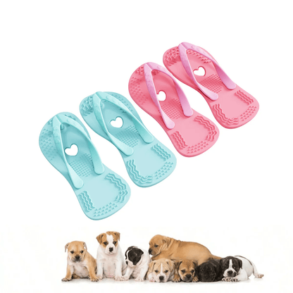 Chiens avec sandales jouet - CuteClaquet