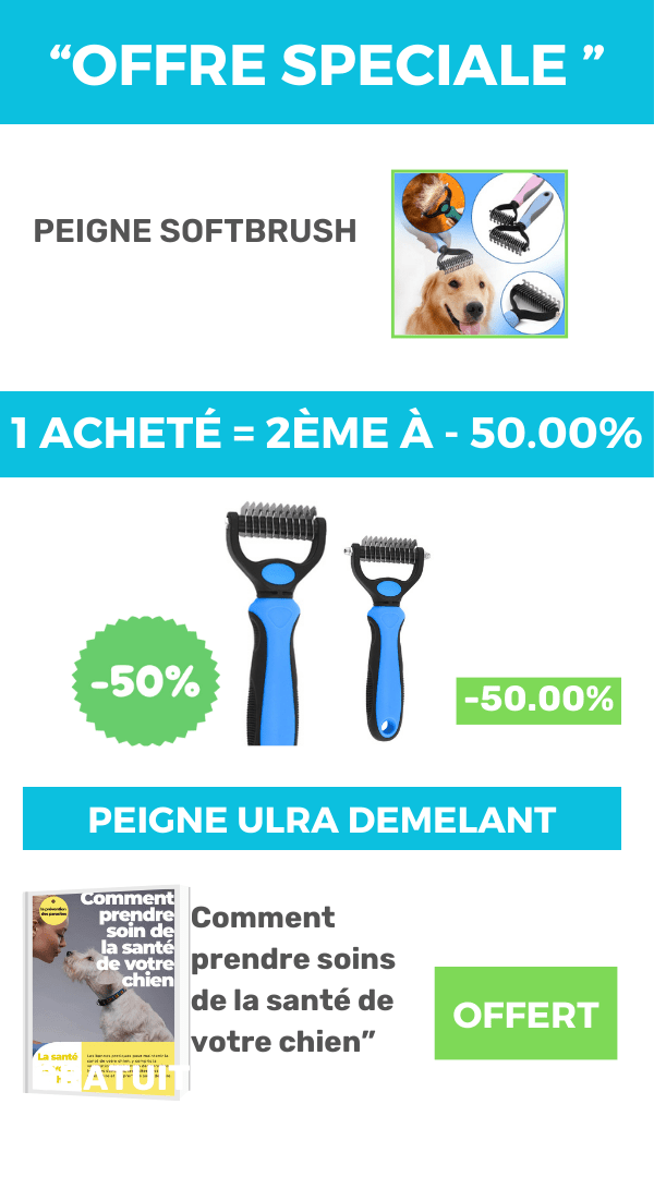 Peigne chien démêloir - softbrush - Palaiscanin